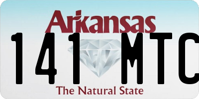 AR license plate 141MTC