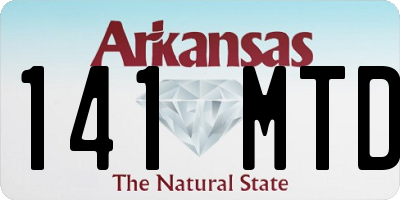 AR license plate 141MTD
