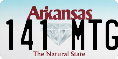 AR license plate 141MTG