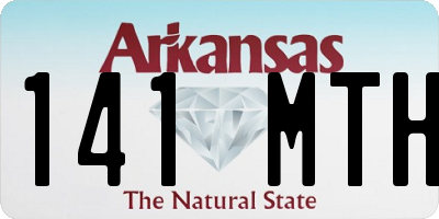 AR license plate 141MTH