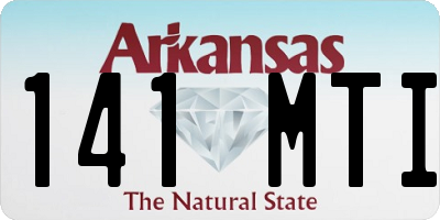 AR license plate 141MTI