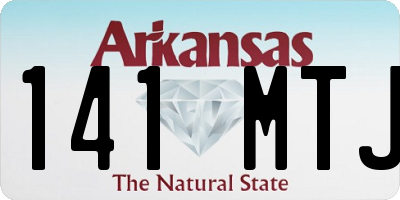 AR license plate 141MTJ