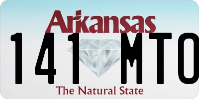 AR license plate 141MTO