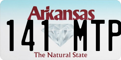 AR license plate 141MTP
