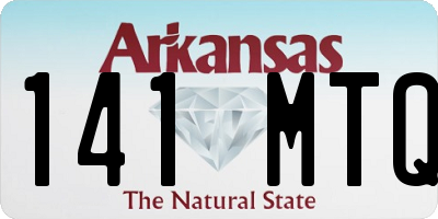 AR license plate 141MTQ