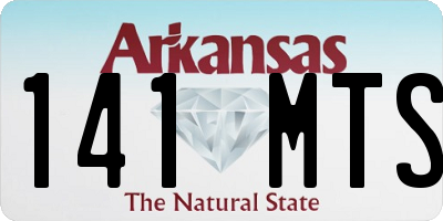 AR license plate 141MTS