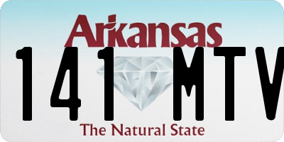 AR license plate 141MTV