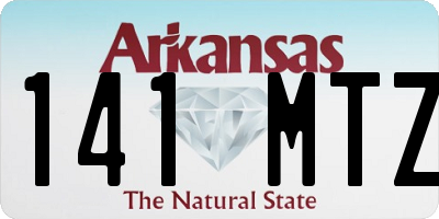 AR license plate 141MTZ