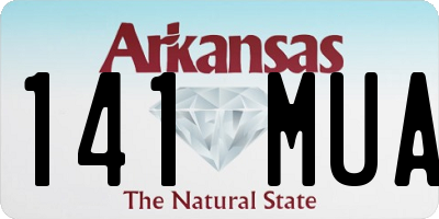 AR license plate 141MUA