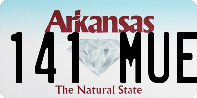 AR license plate 141MUE