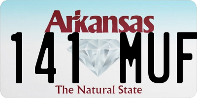 AR license plate 141MUF