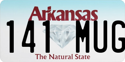 AR license plate 141MUG