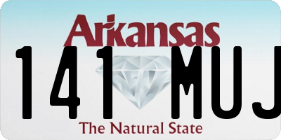 AR license plate 141MUJ
