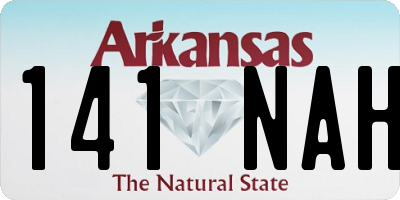 AR license plate 141NAH
