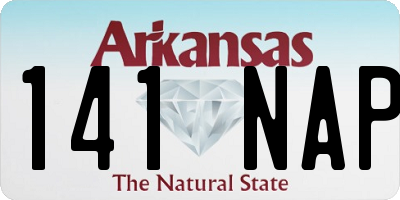 AR license plate 141NAP