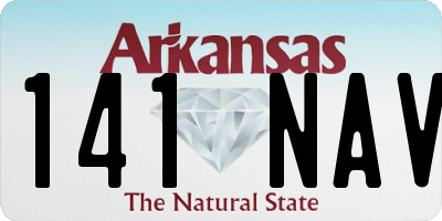 AR license plate 141NAV
