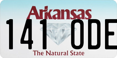 AR license plate 141ODE