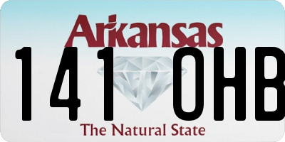 AR license plate 141OHB