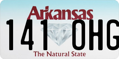 AR license plate 141OHG