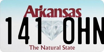 AR license plate 141OHN