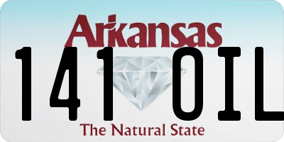 AR license plate 141OIL