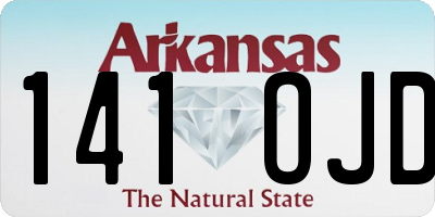AR license plate 141OJD