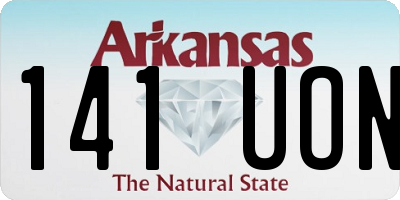 AR license plate 141UON