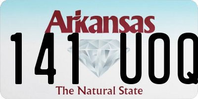 AR license plate 141UOQ
