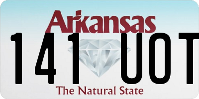 AR license plate 141UOT