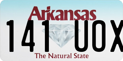 AR license plate 141UOX