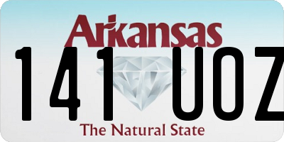 AR license plate 141UOZ