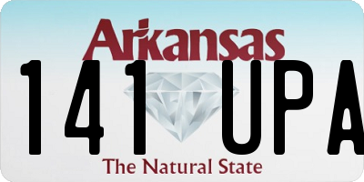 AR license plate 141UPA