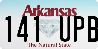 AR license plate 141UPB