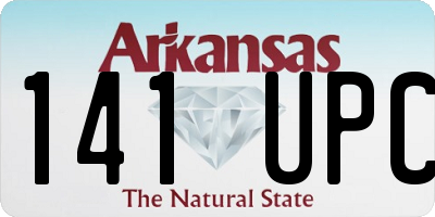 AR license plate 141UPC