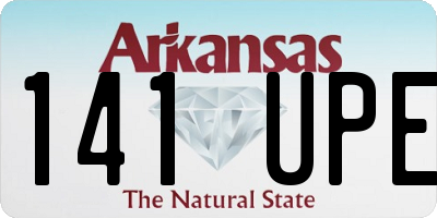 AR license plate 141UPE