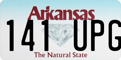 AR license plate 141UPG