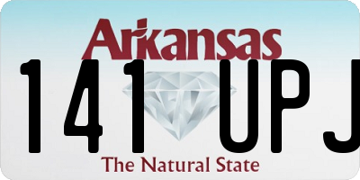AR license plate 141UPJ