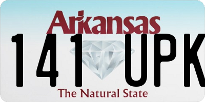 AR license plate 141UPK