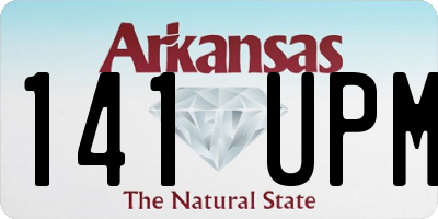 AR license plate 141UPM