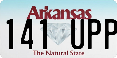 AR license plate 141UPP