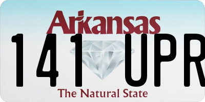 AR license plate 141UPR