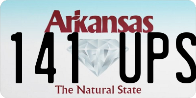 AR license plate 141UPS
