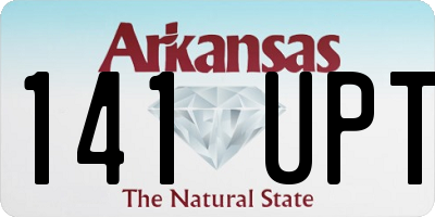 AR license plate 141UPT