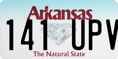 AR license plate 141UPV