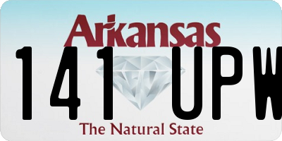 AR license plate 141UPW