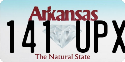 AR license plate 141UPX