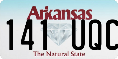 AR license plate 141UQC