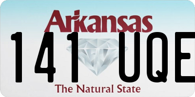 AR license plate 141UQE
