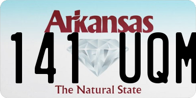 AR license plate 141UQM
