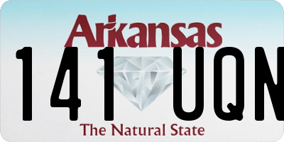 AR license plate 141UQN